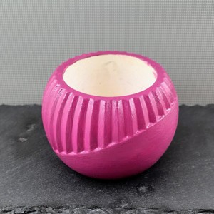 Átlós csíkos kaspó - mályva, Otthon & Életmód, Virágdekoráció, Virágtartó, Kaspó, , MESKA