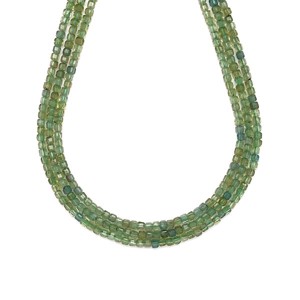 Akvamarin fazettált kocka 3-4x3-4mm ékszerkészítő alapanyag (füzér), Kellékek & szerszámok, Ásvány alapanyag, Ásványfüzér, , MESKA