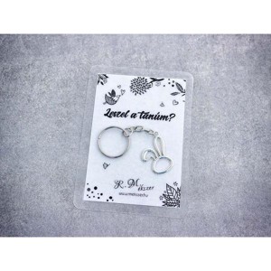 Leszel a tanúm egyszerű nyuszi medálos kulcstartó, Esküvő, Meghívó & Kártya, Tanú felkérő, , MESKA