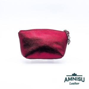 Metál bordó kettő cipzáras kulcstartó B5006 -  - Meska.hu