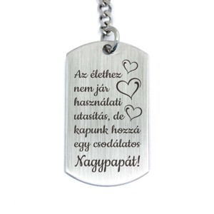Csodálatos Nagypapát acél medálos kulcstartó, Táska & Tok, Kulcstartó & Táskadísz, Kulcstartó, , MESKA