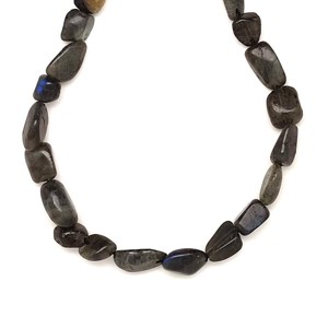 Labradorit sötét pebble 6-10mm � ékszerkészítő alapanyag (füzér), Kellékek & szerszámok, Ásvány alapanyag, Ásványfüzér, , MESKA