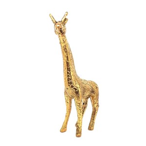 Réz figura zsiráf arany görbe 4x14cm, Otthon & Életmód, Dekoráció, Dísztárgy, , MESKA