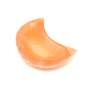 Szelenit hold tál narancs 10cm - Meska.hu