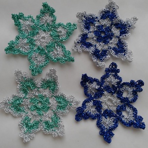 Horgolt hópihe díszek (4 db / csomag) - Meska.hu