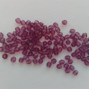 Cseh csiszolt üveggyöngy - 3mm - 100 db / csomag - lila, Kellékek & szerszámok, Gyöngyfűzés kellékek, Egyéb alkatrész, Ékszerkészítés, MESKA