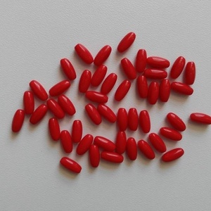 Cseh üveggyöngy - 9x5mm - 40 db / csomag - piros, Kellékek & szerszámok, Gyöngyfűzés kellékek, Üveggyöngy, , MESKA