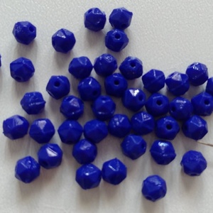 Cseh üveggyöngy - 5mm - 90 db / csomag - királykék, Kellékek & szerszámok, Gyöngyfűzés kellékek, Üveggyöngy, , MESKA