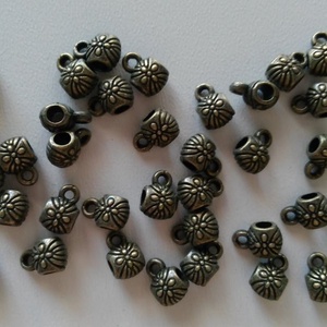 Fém medáltartó - 6x9mm - 10 db / csomag - sárgaréz szín, Kellékek & szerszámok, Gyöngyfűzés kellékek, Egyéb alkatrész, , MESKA