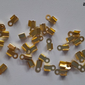 Végzáró - 8x4mm - 50 db / csomag - arany szín, Kellékek & szerszámok, Gyöngyfűzés kellékek, Egyéb alkatrész, , MESKA