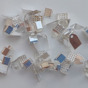 Szalagvég, végzáró - 11x6mm - 10 db / csomag - ezüst szín, Kellékek & szerszámok, Gyöngyfűzés kellékek, Egyéb alkatrész, , MESKA