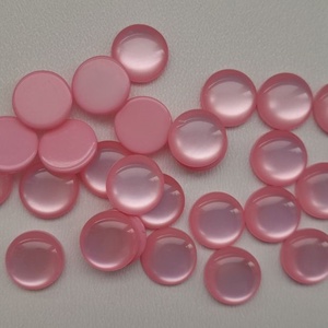 Akril lencse - 12mm - 10 db / csomag - rózsaszín, Kellékek & szerszámok, Ékszerkellék, Akril lencse, , MESKA