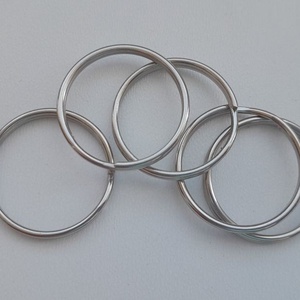 Kulcskarika, kulcstartó alap - 25mm - 10 db / csomag - rhodium szín, Kellékek & szerszámok, Gyöngyfűzés kellékek, Egyéb alkatrész, , MESKA