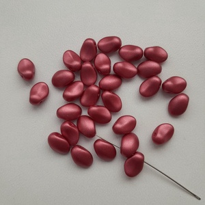 Cseh üveggyöngy - 6x8mm - 30 db / csomag - bordó, Kellékek & szerszámok, Gyöngyfűzés kellékek, Üveggyöngy, , MESKA