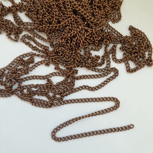 Ékszerlánc - 1méter / darab - vörösréz szín - szem méret: 2,5x3mm, Kellékek & szerszámok, Ékszerkellék, Ékszerlánc, Ékszerkészítés, MESKA