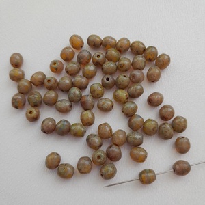 Cseh üveggyöngy - 5x4,5mm - 62 db / csomag, Kellékek & szerszámok, Gyöngyfűzés kellékek, Üveggyöngy, , MESKA