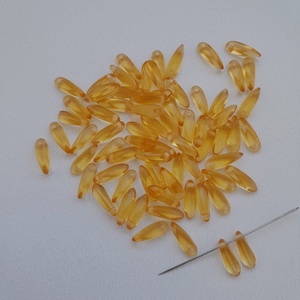Cseh üveggyöngy - 9x3mm - 60 db / csomag - sárga, Kellékek & szerszámok, Gyöngyfűzés kellékek, Üveggyöngy, , MESKA