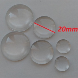 Üveglencse - 20mm - 10 db / csomag - átlátszó, Kellékek & szerszámok, Gyöngyfűzés kellékek, Üveglencse, , MESKA