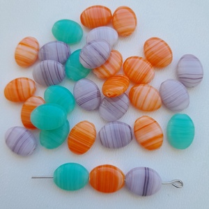 Cseh üveggyöngy - 12x9x4mm - 24 db / csomag - vegyes szín, Kellékek & szerszámok, Gyöngyfűzés kellékek, Üveggyöngy, , MESKA