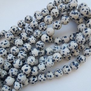 Dalmata jáspis szál - 8mm (44db / szál), Kellékek & szerszámok, Ásvány alapanyag, Ásványfüzér, , MESKA