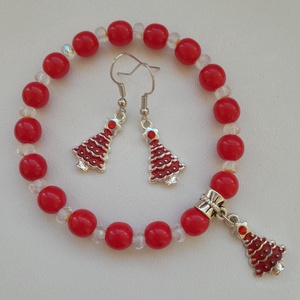 Karácsonyi fenyőfás ékszerszett - karkötő, fülbevaló - ékszer - ékszerszett - Meska.hu Karácsonyi fenyőfás ékszerszett - karkötő, fülbevaló - ékszer - ékszerszett - Meska.hu