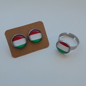 Nemzeti színű üveglencsés ékszer, Ékszer, Ékszerszett, Ékszerkészítés, MESKA