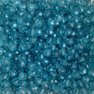 Akrilgyöngy - 8mm - 100 db / csomag - tengerzöld - Meska.hu