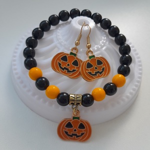 Sütőtök ékszerszett - karkötő, fülbevaló - ékszer - ékszerszett - Meska.hu