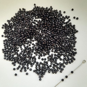 Akrilgyöngy - 2x3mm - 600 db / csomag - fekete - Meska.hu