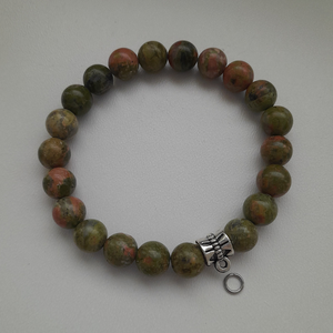 Unakit ásványkarkötő - ékszer - karkötő - ásványkarkötő - Meska.hu