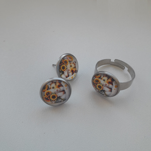 Hörcsögös üveglencsés ékszer - ékszer - ékszerszett - Meska.hu