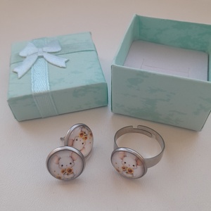 Egérkés üveglencsés ékszer - ékszer - ékszerszett - Meska.hu