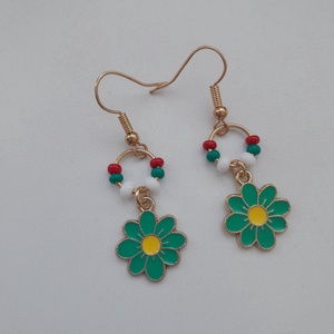 Fülbevaló - virág - ékszer - fülbevaló - lógó fülbevaló - Meska.hu