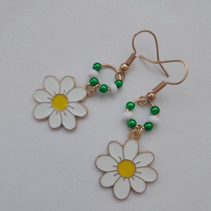 Fülbevaló - virág - ékszer - fülbevaló - lógó fülbevaló - Meska.hu