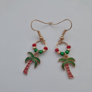 Fülbevaló - pálmafa - Meska.hu