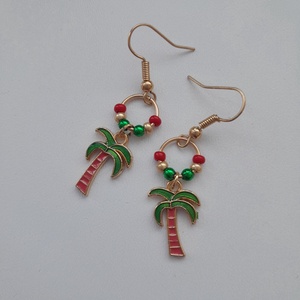 Fülbevaló - pálmafa - ékszer - fülbevaló - lógó fülbevaló - Meska.hu