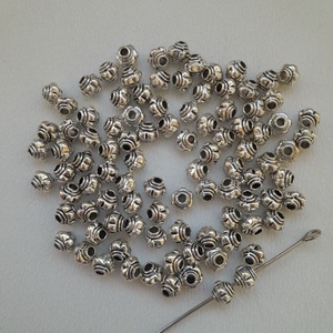 Fém köztes - 5x4mm - 40 db / csomag - antik ezüst szín - Meska.hu