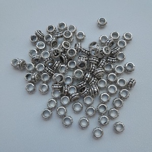 Fém köztes - 5x3mm - 40 db / csomag - antik ezüst szín - Meska.hu