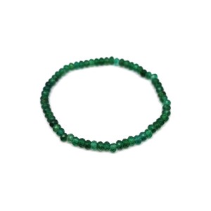 Achát faz szin középzöld korong karkötő 4x3mm, Ékszer, Karkötő, Ásványkarkötő, , MESKA