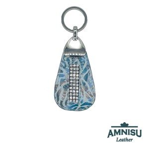 Színes rózsa mintás csepp alakú kristály köves kulcstartó H3017 - táska & tok - kulcstartó & táskadísz - kulcstartó - Meska.hu