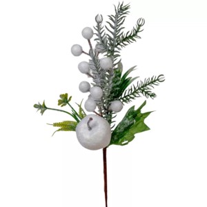 Havas,bogyós pick almával -  fehér 29 cm - Meska.hu