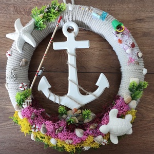 Nyári kopogtató - otthon & életmód - dekoráció - ajtó- és ablak dekoráció - ajtódísz & kopogtató - Meska.hu