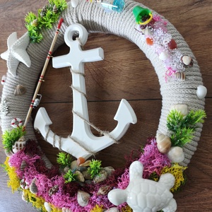 Nyári kopogtató - otthon & életmód - dekoráció - ajtó- és ablak dekoráció - ajtódísz & kopogtató - Meska.hu