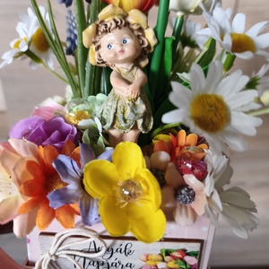 Anyák napi díszecske  - otthon & életmód - virágdekoráció - virágdíszek - asztali virágdísz - Meska.hu