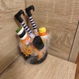 Palackba zárt szellemes mini boszi üst  - otthon & életmód - dekoráció - halloween - halloweeni asztaldísz - Meska.hu