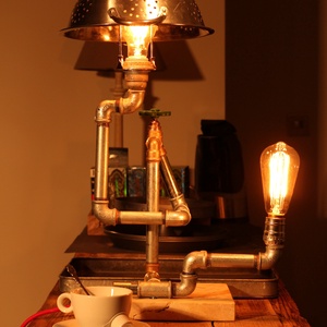 LABYRINTH egyedi industrial design vintage lámpa - otthon & lakás - lámpa - asztali lámpa - Meska.hu