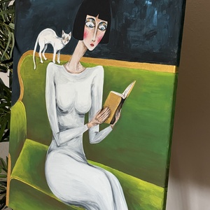 Csendes fejezet - művészet - festmény - akril - Meska.hu