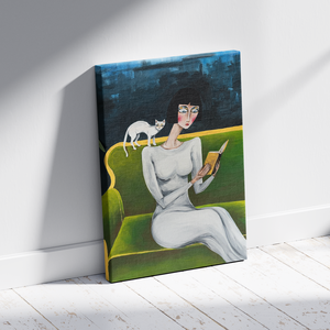 Csendes fejezet - művészet - festmény - akril - Meska.hu