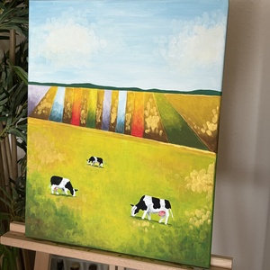 Legelő, Művészet, Festmény, Akril, , MESKA