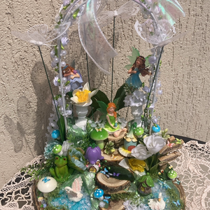Tavaszi Fairy Garden, Otthon & Életmód, Dekoráció, Asztal és polc dekoráció, Asztaldísz, Agyagozás, MESKA